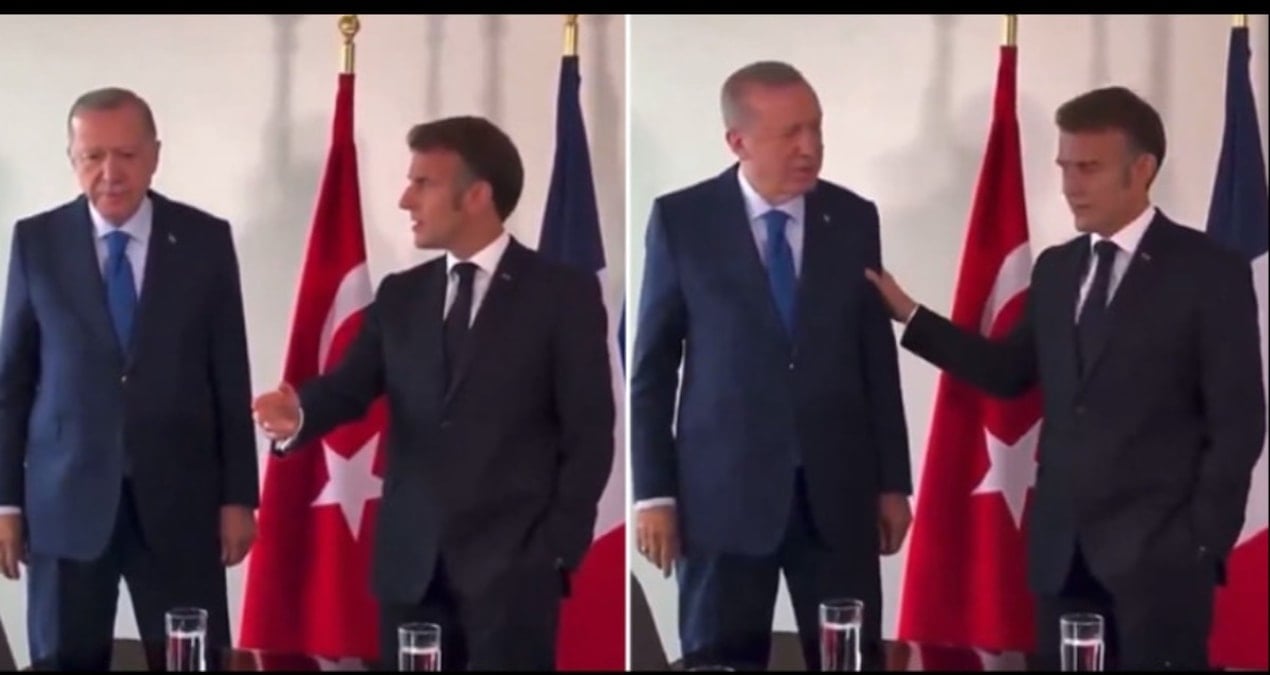 erdogan macron zirvesinde bu kare gozden kacti IVHqWW4z
