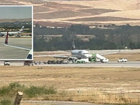 Gaziantep Havalimanı’nda yürekler ağza geldi! Uçağın inişi sırasında lastiği patladı: Bakanlıktan ilk açıklama